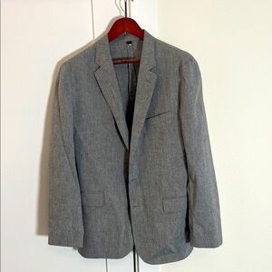 J Crew Ludlow Cotton Linen Suit - Grey - 44L 34x34